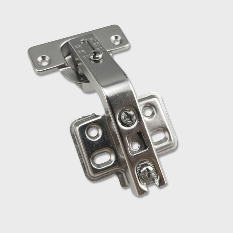 (135-degree (four holes) with screws) 135 Nickel Plated Corner Cabinet Concealed Door Hinge