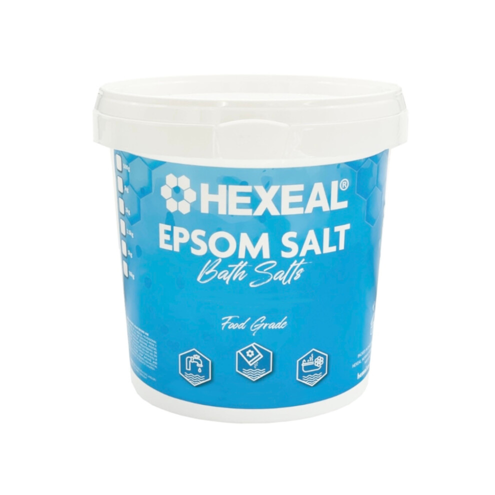 Hexeal Epsom Salt 1Kg – 1Kg Bucket Of Food Grade Magnesium Sulphate
