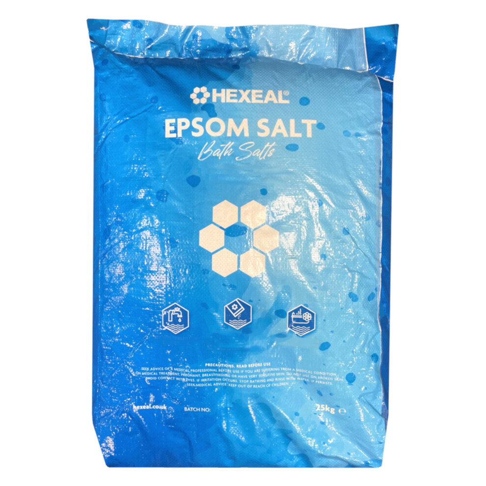 Hexeal Epsom Salt 25Kg – 25Kg Bag Of Food Grade Magnesium Sulphate