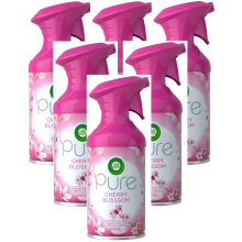 6 x 250ml Air Wick Pure Air Freshner Spray - Cherry Blossom