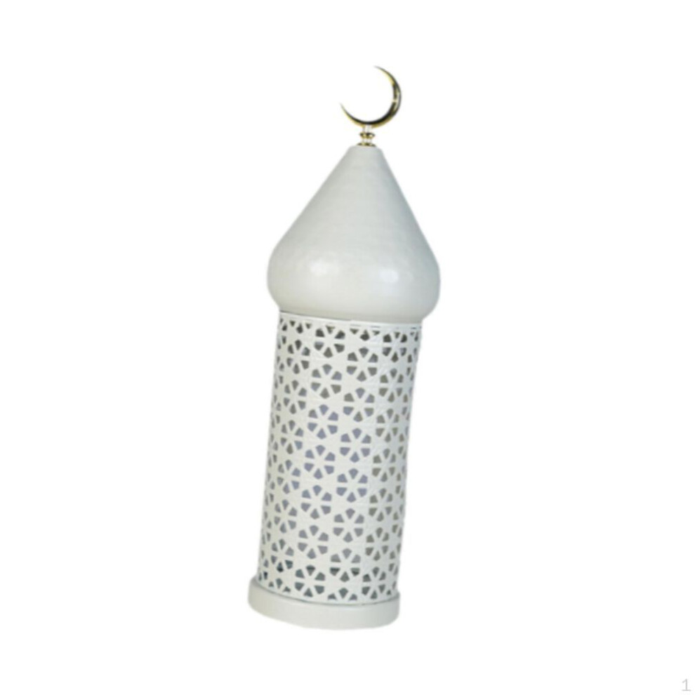 (M) Decorative Candle Holder Ramadan Decoration Metal for Living Room Shelf Desk S