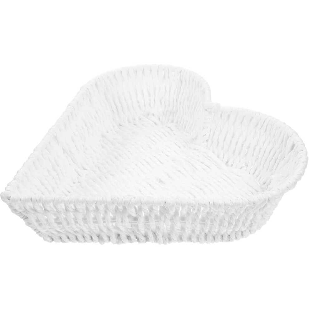 Cesta De Almacenamiento En Forma De CorazóN Cesta Bandeja Para El Pan Frutero Con Forma De CorazóN-image