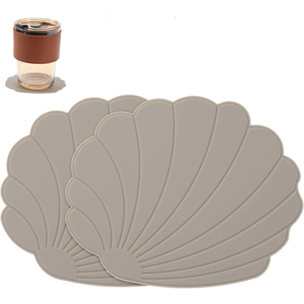 Juego De 2 Posavasos Aislantes Redondos Antideslizantes Para Tazas De Té.-image