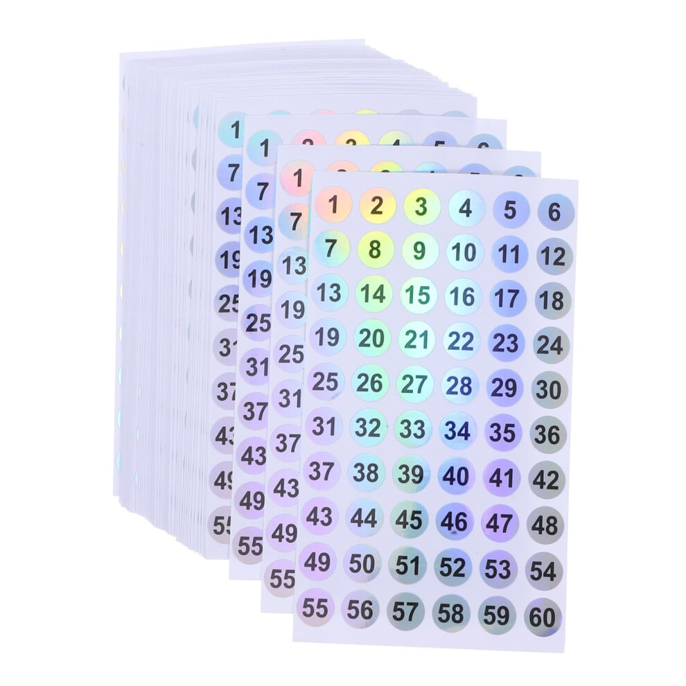 50 Etiquetas Adhesivas Con NúMeros De Pvc-image