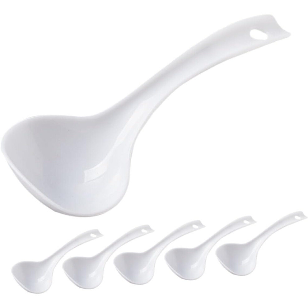 Cuchara Para Olla Arrocera, CucharóN Grande Para Sopa De Profundidad, Material Pp, Juego De 6 Piezas Para Cocinar-image