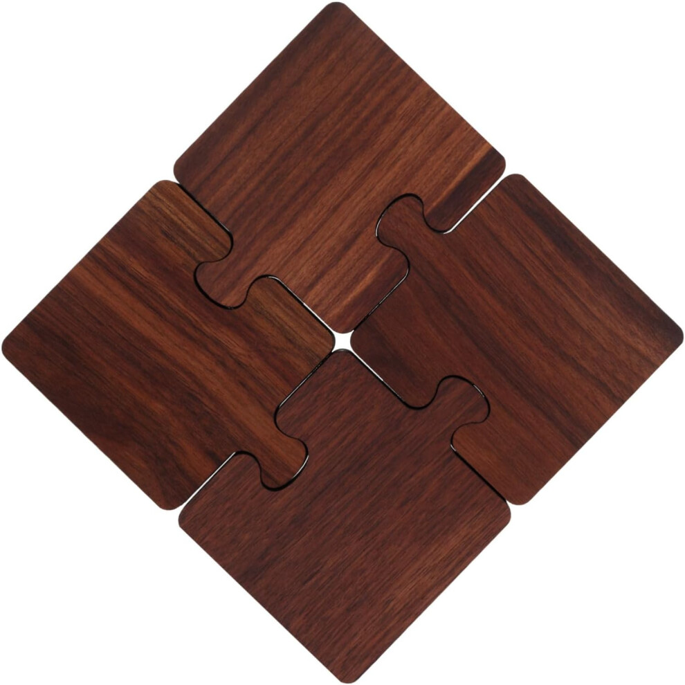 Posavasos De Madera úNicos De EstéTica Japonesa Para Tazas De Té Y Café-image