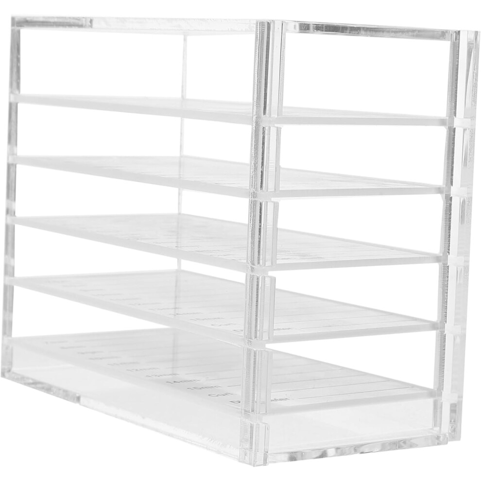 Estuche PortáTil Para Guardar PestañAs, Caja De Maquillaje AcríLica, Organizador De PestañAs De 5 Capas, FáCil De Limpiar.-image