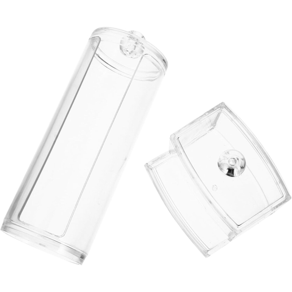 Estuche Organizador De Discos De AlgodóN, Contenedor De Maquillaje, Soporte AutomáTico Para Hisopos, Ideal Para El Hogar Y La CóModa.-image