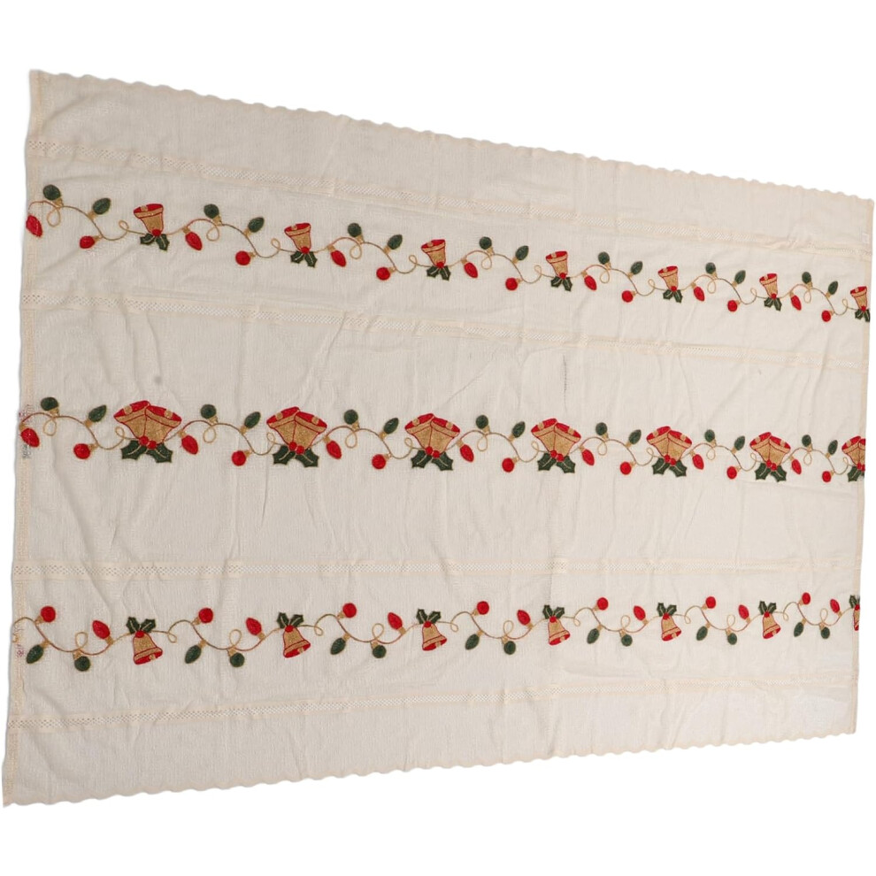 Elegante Mantel NavideñO Bordado De 140 X 200 Cm, DecoracióN NavideñA Moderna Para Celebraciones.-image