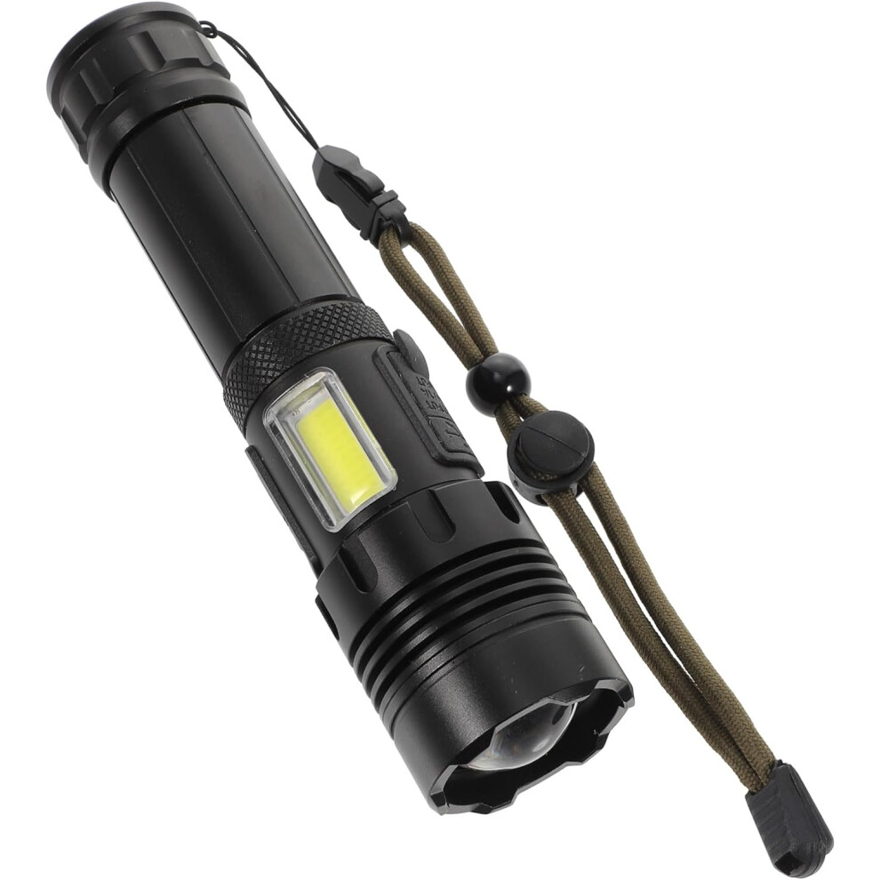 Linterna TelescóPica Con Carga Usb Tipo C, Impermeable, Recargable, Para Exteriores, FáCil De Usar.-image