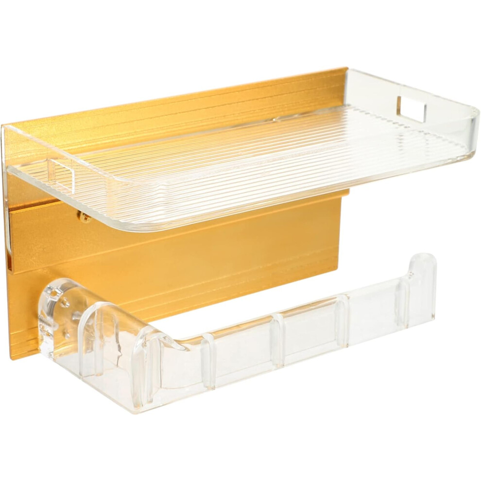 Soporte Para Inodoro, Estante Para Papel HigiéNico De Pared, Elegante Estante AcríLico Para Rollos De Papel Para BañO-image