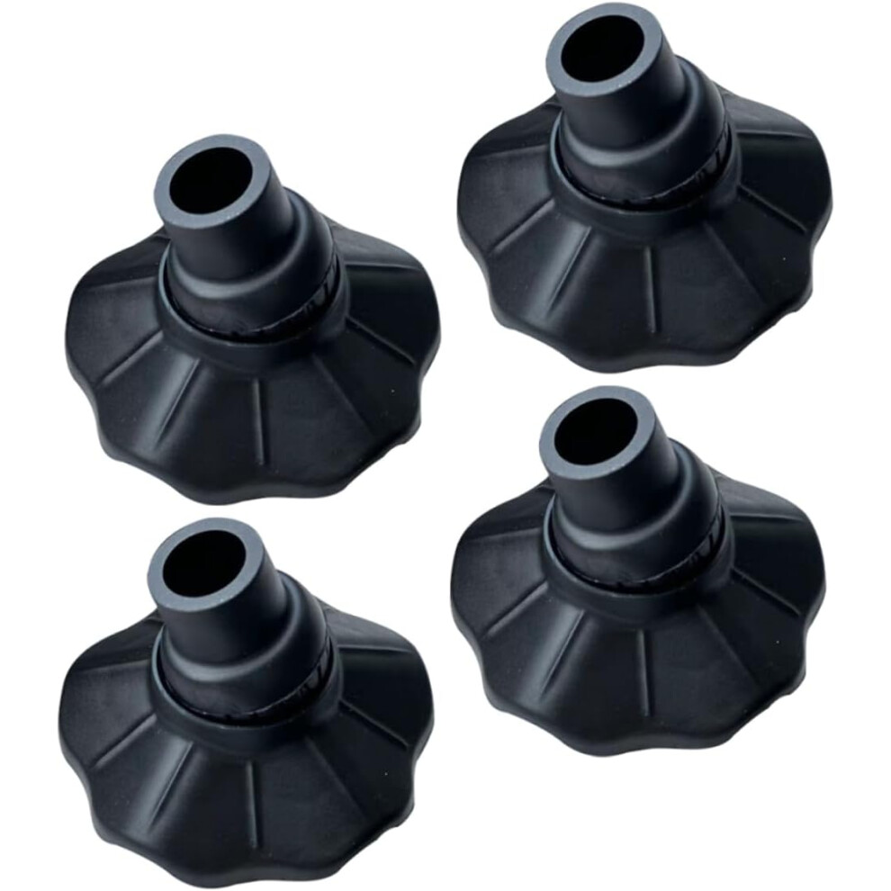 Protectores De Patas Para Sillas De Camping, Almohadillas ExtraíBles, Color Negro, 15 Mm De DiáMetro.-image