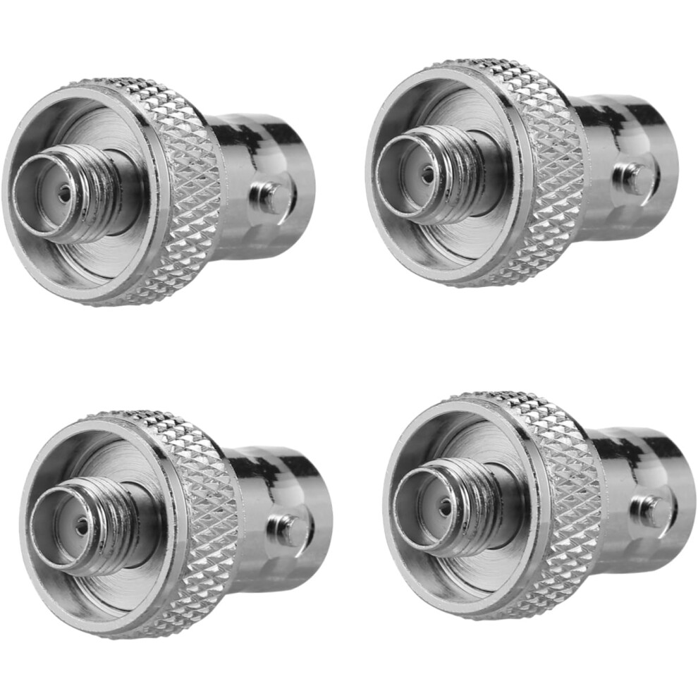 Adaptador De Intercomunicador De Radiofrecuencia Coaxial Chapado En 4 Piezas, Junta Completa Para ConexióN De Antena-image