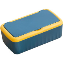 Porta pañuelos cuadrado, elegante dispensador de toallitas de tamaño mediano, sellado, a prueba de polvo, recargable.