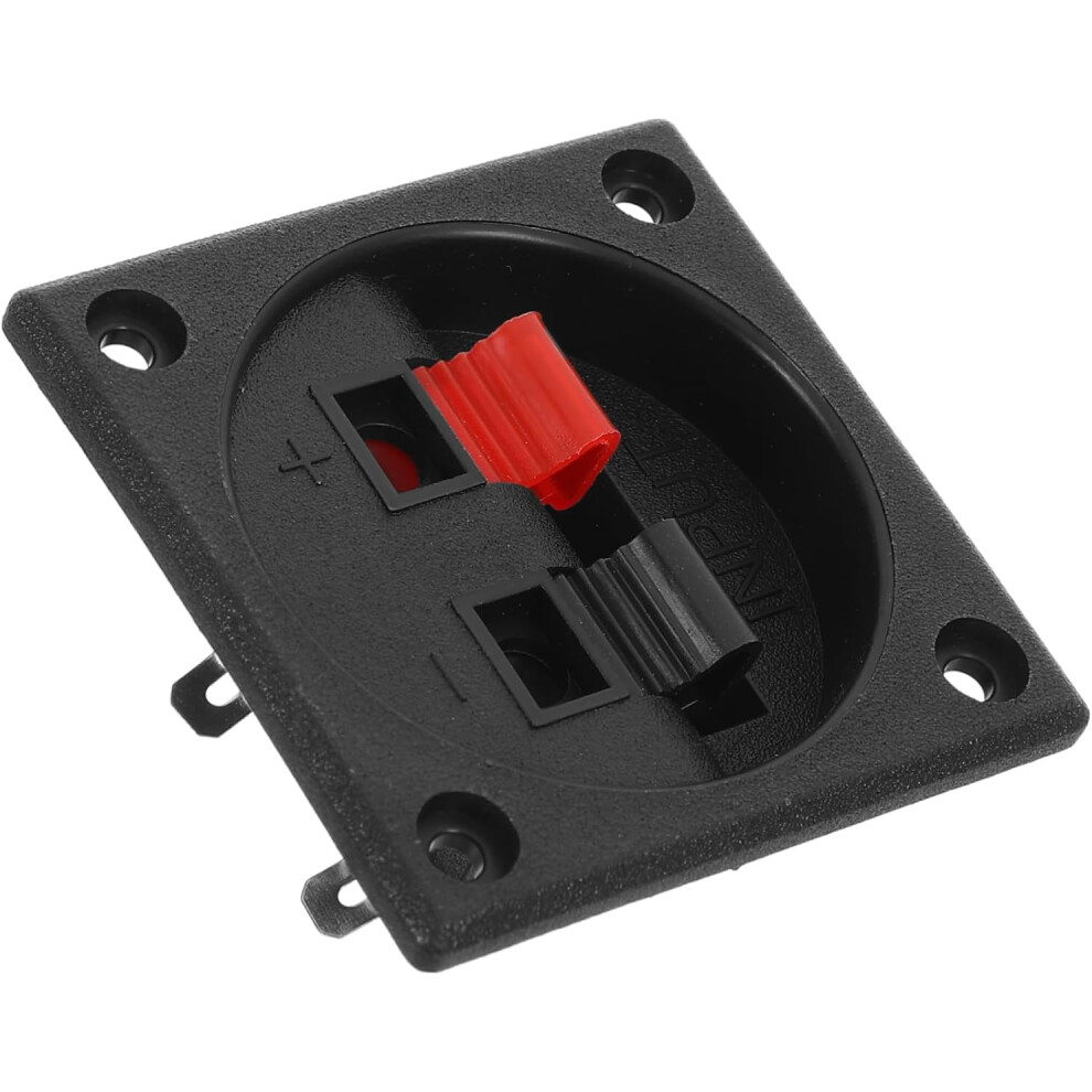 Caja De Conexiones De Audio Placa De Terminales De Altavoz Terminales De Altavoz Conectores EstéReo Para AutomóVil Copa De Terminales De Altavoz-image