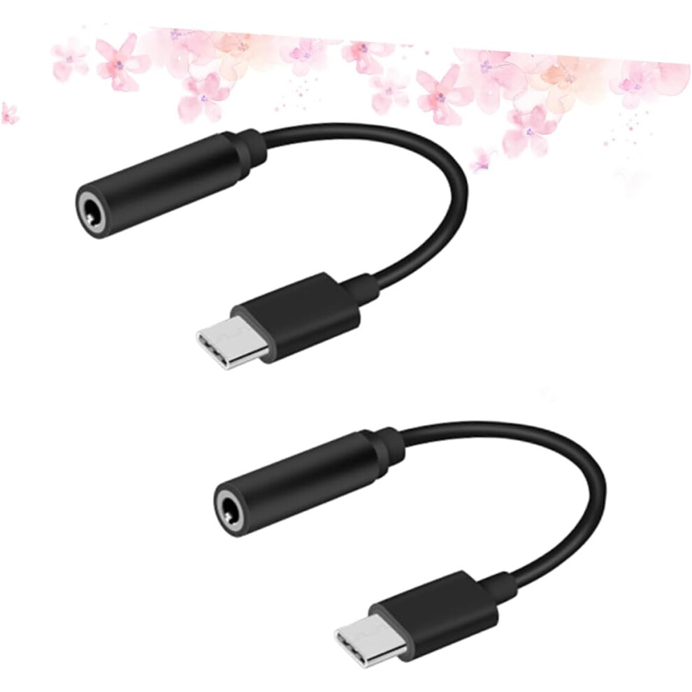 Adaptador De Audio Auxiliar USB-C A Conector Hembra De 3,5 Mm Para Computadora (Paquete De 2)-image