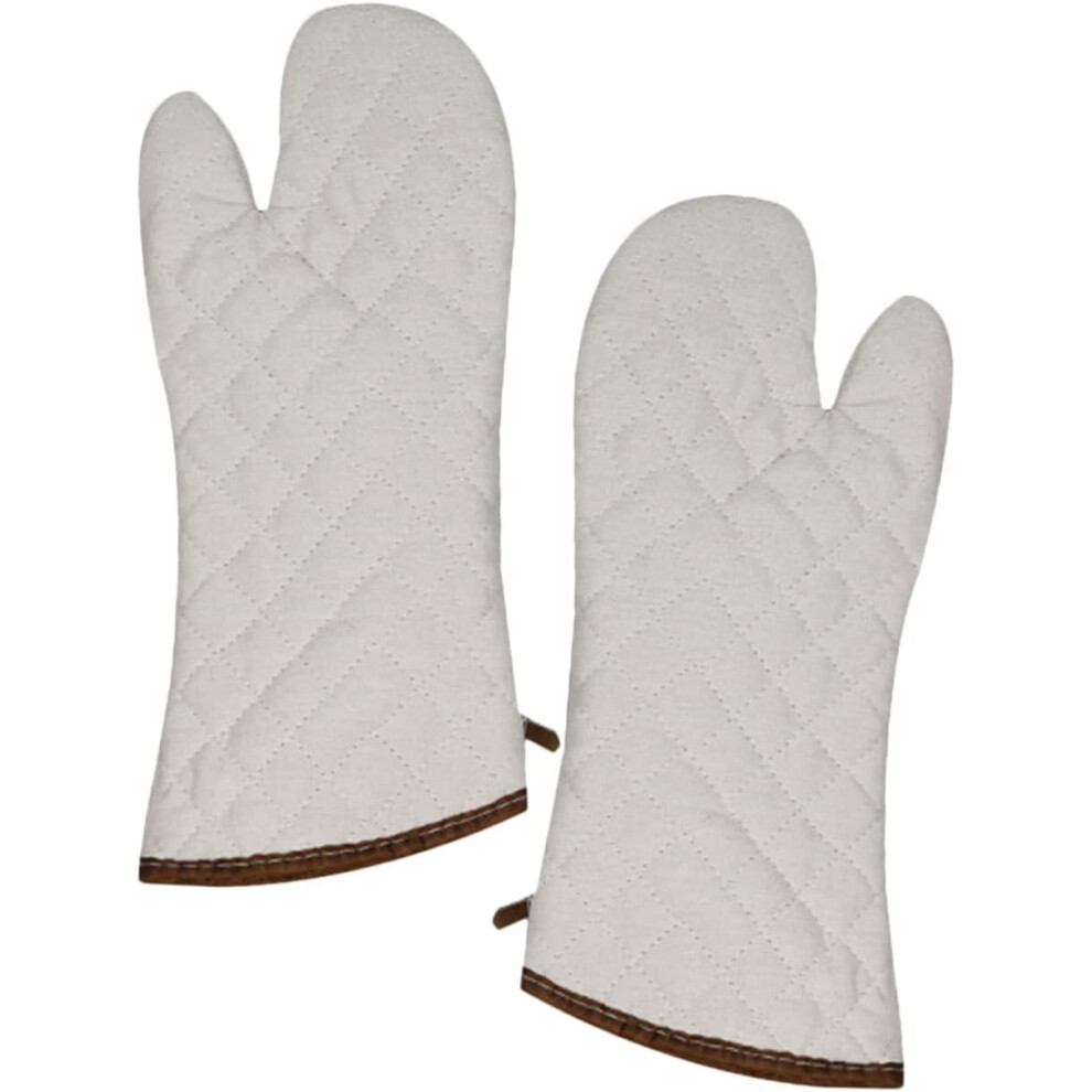 1 Par De Guantes De Horno Grandes Para Cocinar, Resistentes Al Calor, Para Hornear En Casa.-image