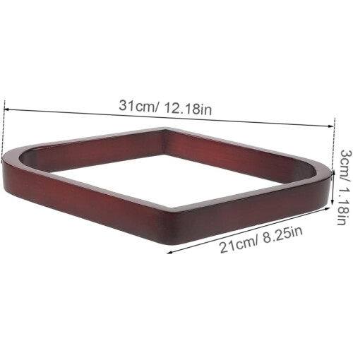Soporte triangular para billar de 9 diamantes, accesorio de madera para billar, resistente y elegante para el hogar. 1