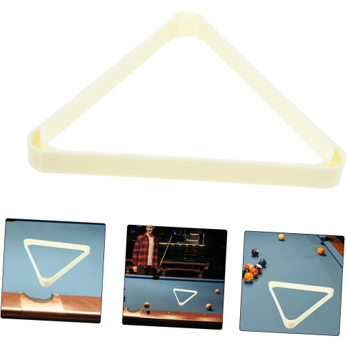 Soporte triangular para bolas de billar, estilo retro, para el hogar o el pub. 2