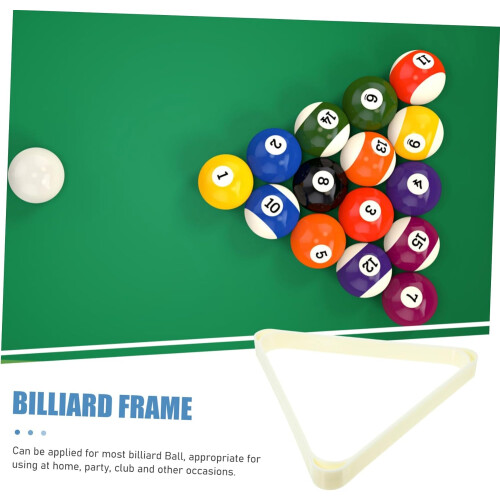Soporte triangular para bolas de billar, estilo retro, para el hogar o el pub. 1