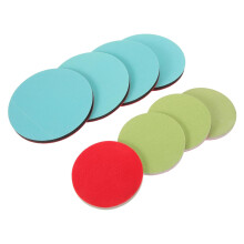 Práctico juego de 8 almohadillas para bolos, almohadillas de limpieza y pulido, papel de lija fino