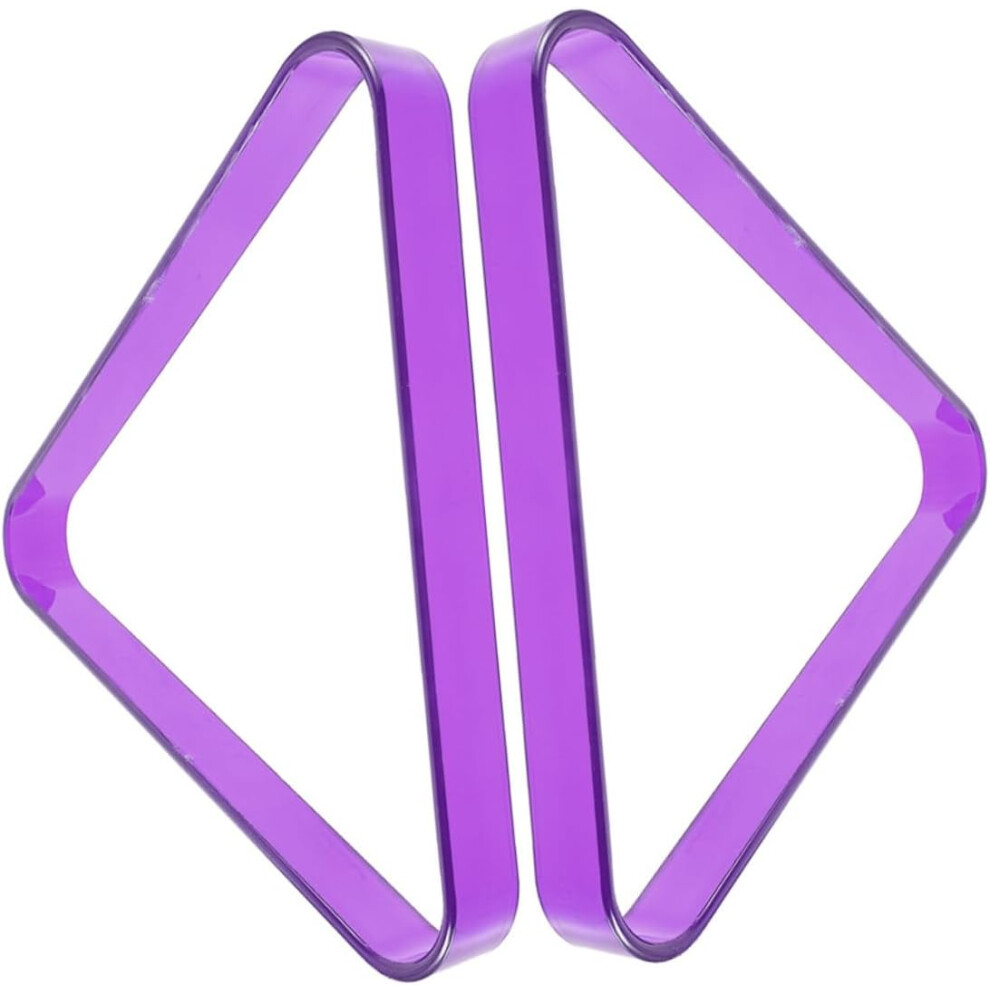 2 Piezas De Billar Rojo Mini Estilo Americano Vintage Grande Organizador TriáNgulo Billar Juegos Soportes Para Bolas De Billar-image