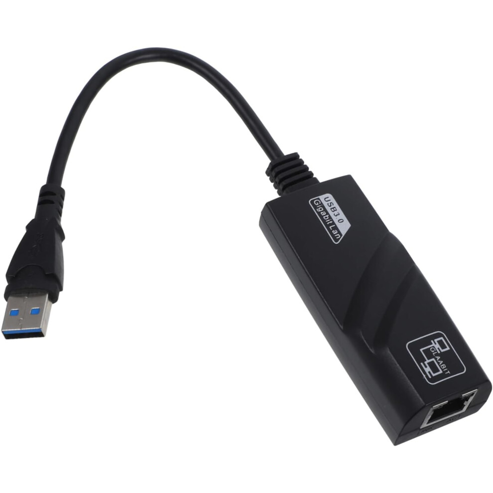Adaptador Usb A Ethernet 1000 M Adaptador De Red De Internet Adaptador De Red Usb Ethernet Negro Velocidad-image