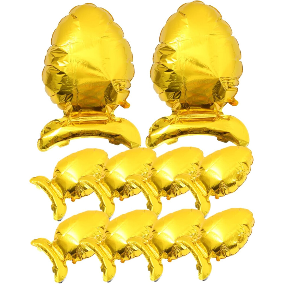 Juego De 10 Globos De Aluminio Con Forma De Huevo Para Fiestas De Pascua. Ideales Para Decoraciones Y Fiestas De Pascua.-image