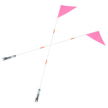 Bandera de bicicleta decorativa para seguridad ciclista, 2 piezas de banderas para asta trasera de bicicleta, accesorios para bicicleta