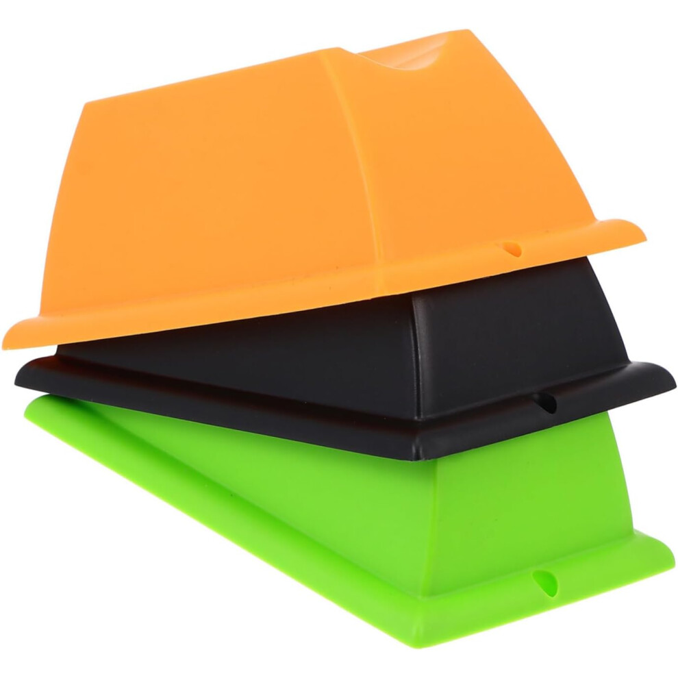 Juego De 3 Bloques De Soporte Para Rueda Delantera De Bicicleta, Compatibles Con Rodillos De Bicicleta De Carretera, Antideslizantes Y Estables.-image