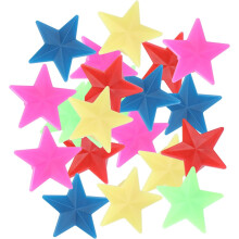 Estrellas decorativas para radios de rueda de bicicleta, 36 piezas de plástico, fáciles de instalar