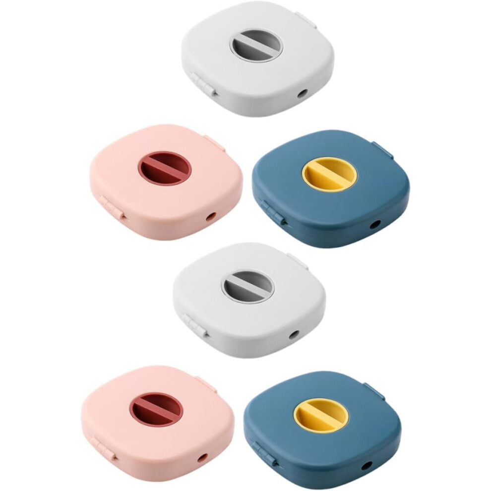 Caja De Almacenamiento PortáTil Para Cables De Datos (Paquete De 6) Giratoria Para Cables De TeléFono MóVil Y Auriculares.-image