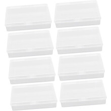 Cajas de plástico para guardar cartas de póker, 8 unidades, tapas para barajas, porta tarjetas compacto y portátil, organizadores de tarjetas