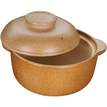 Olla de cerámica para sopa con mango antiescaldaduras y distribución uniforme del calor para guisar y cocinar, 1,6 l