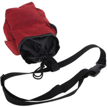 Bolsa grande de magnesio para escalada en roca y gimnasia, duradera, antideslizante, con bolsillo con cremallera, ideal para guardar magnesio.
