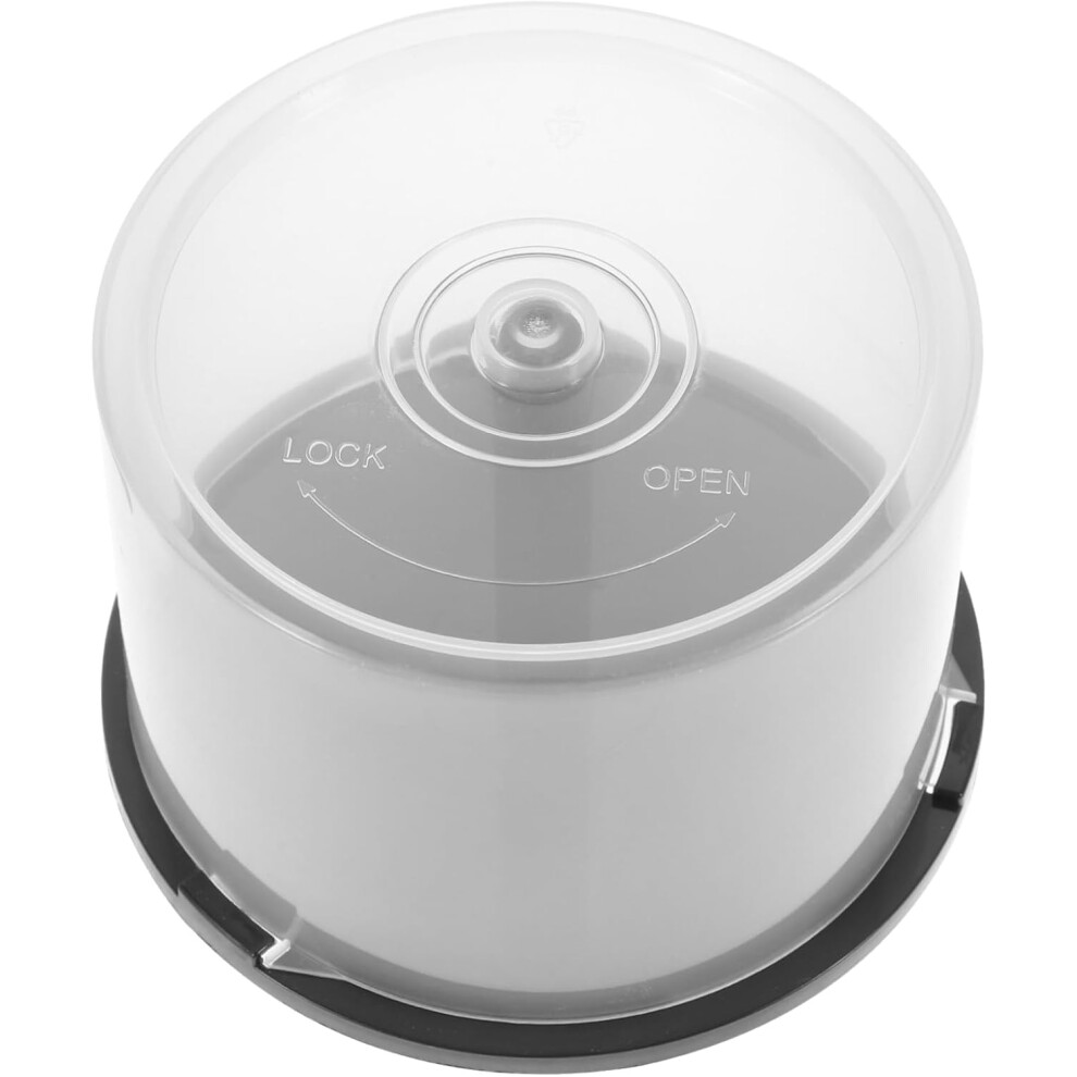 Soporte De Almacenamiento De Dvd De PláStico, Resistente, Contenedor Para Guardar Cd, Capacidad Para 50 Discos, FáCil De Usar.-image