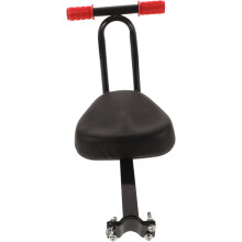 Asiento infantil para bicicleta de alta elasticidad, almohadilla versátil para bicicletas de montaña, mango negro