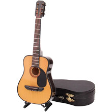 Mini guitarra de 16 cm, instrumento musical realista, decoración para el hogar, familiares, amigos y colegas.