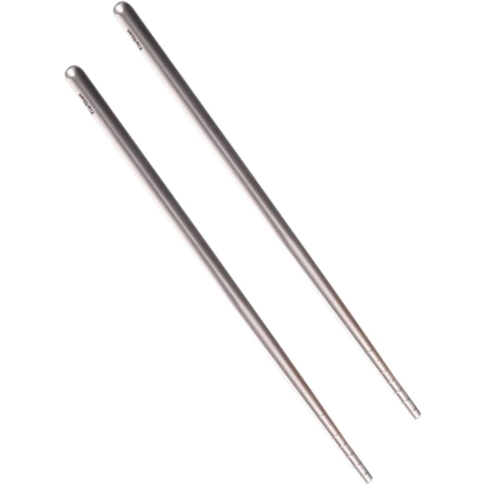 Palillos De Titanio Elegantes, Palillos De Metal, Palillos Reutilizables Para Comer Y Cocinar, Palillos Largos De Cocina De Estilo AsiáTico.-image