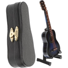 Mini guitarra de 10 cm, instrumento musical decorativo para niños y niñas, tamaño pequeño y compacto.