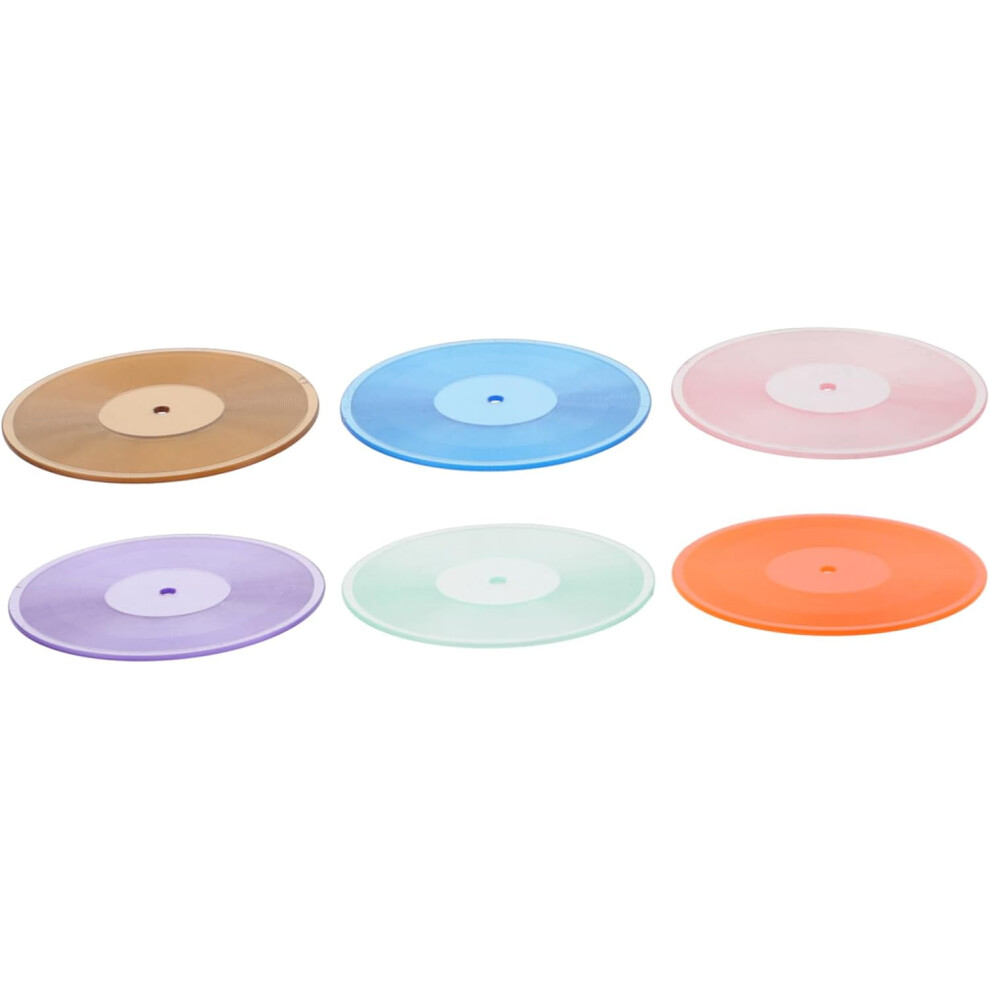 6 Minidiscos De Vinilo Para Casa De MuñEcas, Accesorios Para DecoracióN De Casa De MuñEcas-image