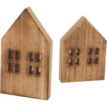 2 piezas Mini casa rebanada casas de fiesta mesa casa rebanada pequeña casa decorada