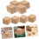 8 mini pacas rústicas para casa de muñecas, decoración de casa de muñecas 6