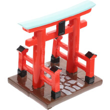 Adorno de puerta en miniatura, bricolaje, mini decoración para el hogar, mini puerta Torii de resina, accesorios japoneses