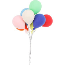 Kit de 8 globos en miniatura, mini globos de arcilla para decoración de casas de muñecas.