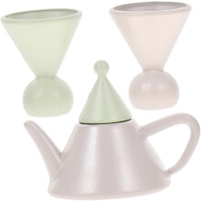 1 juego de tetera y taza para casa de muñecas, modelo de tetera en miniatura para casa de muñecas, accesorio de escena