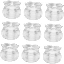 10 piezas de pecera de plástico en miniatura para peces de colores, accesorios de simulación para muebles de casa de muñecas.