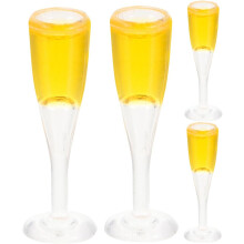 Copas de vino en miniatura de resina, modelo de copas de vino en miniatura, escala 1:12