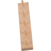 Accesorio de muebles en miniatura 1/12, mini ganchos de pared de madera, aspecto auténtico para decoración de casas de muñecas, fácil instalación