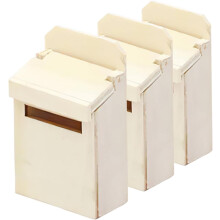 Modelo de buzón mini realista, juguete de buzón de madera
